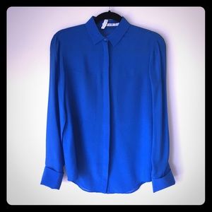 Beautiful brilliant blue blouse